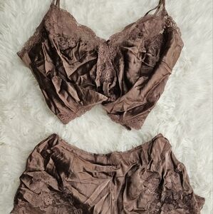 Victoria's secret 100% silk pajama shorts and cami.